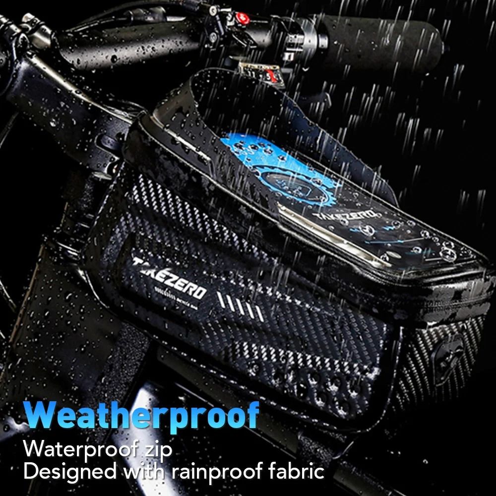 NEWBOLER Waterproof Bicycle Top Tube Bag – Touch Screen Phone Case
