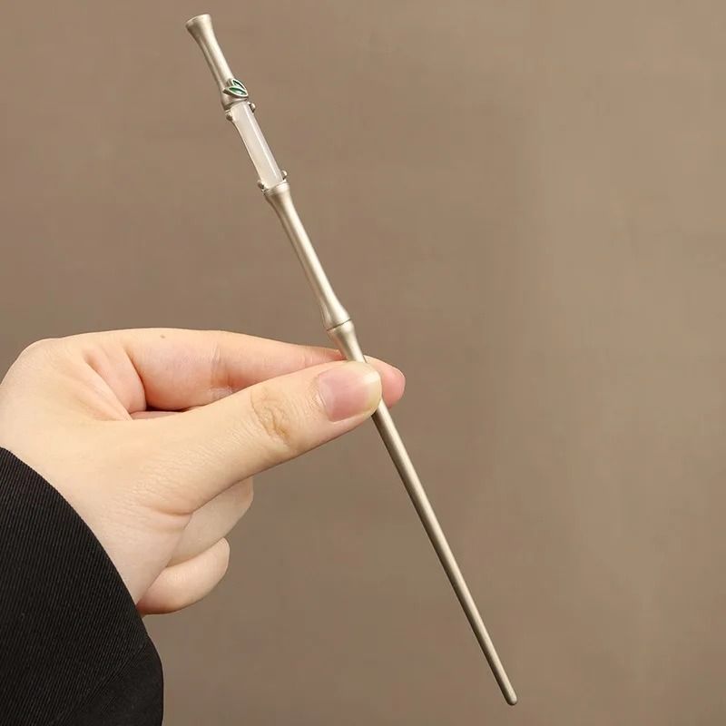 Bamboo Knot Hairpin – Elegant Retro Imitation Jade Style Hair Accessory