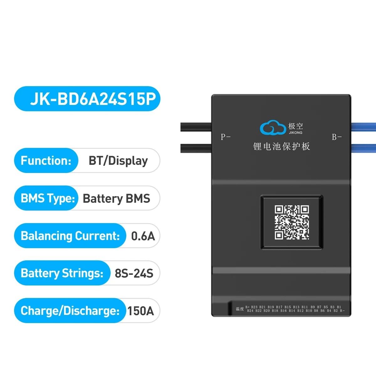 Smart JK BMS Board with Advanced Battery Protection