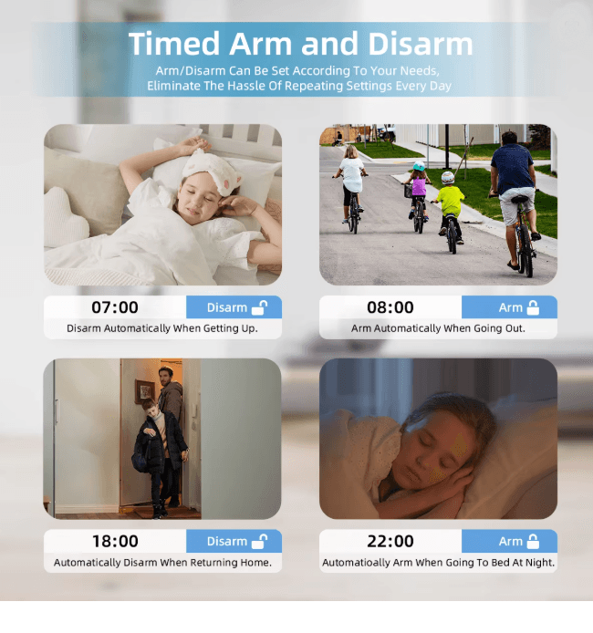 PG109 Smart Home Security Alarm System WIFI GSM with Touch Screen and App Control