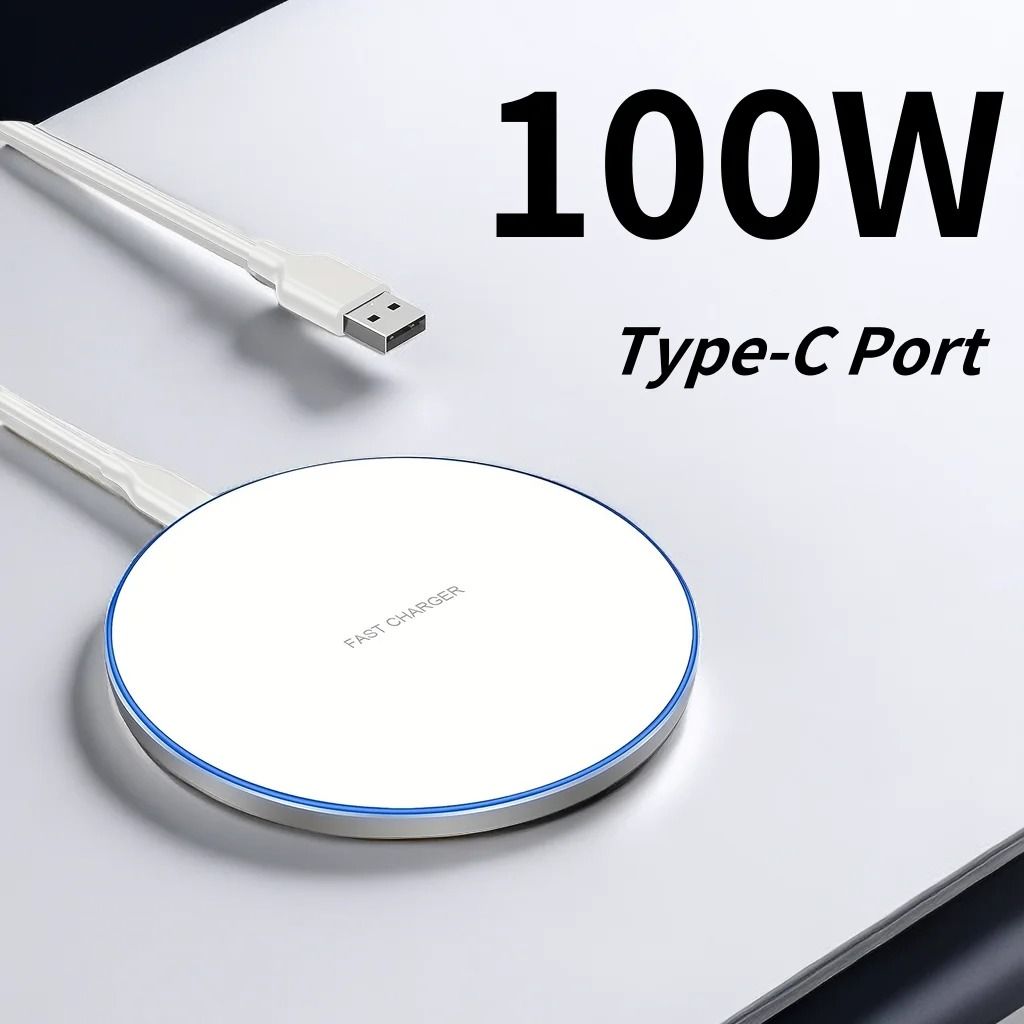 100W Wireless Charger Pad Stand Fast Charging Dock Station