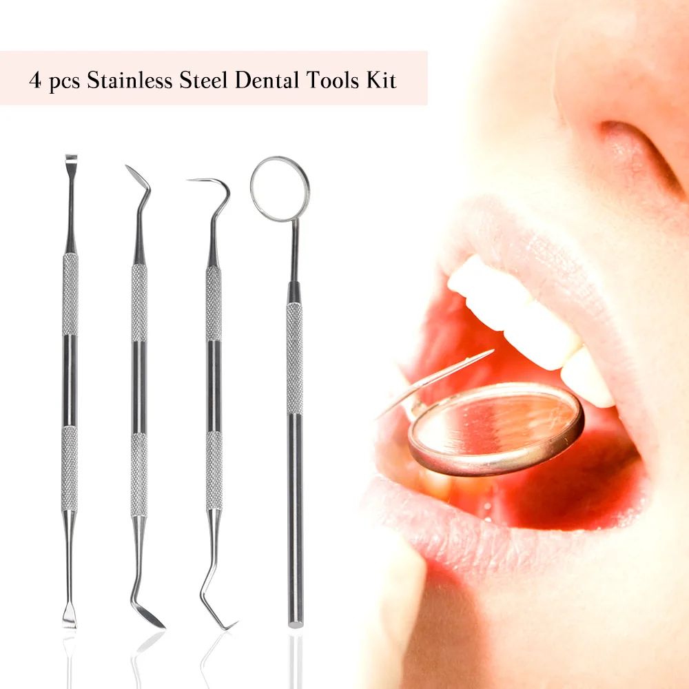Dental Cleaning Tools Kit Tartar Remover Set for Teeth Plaque and Oral Care