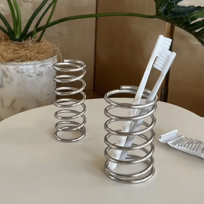 Stainless Steel Toothbrush Holder – Multi-Slot Bathroom Organizer & Storage Rack
