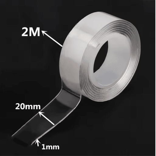 Reusable Nano Tape Double Sided Adhesive 1 to 5M Transparent Waterproof and Cleanable Mounting Tape