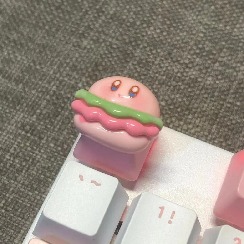 Handmade Pink Cartoon Keycap Custom PBT Mechanical Keyboard Keycap