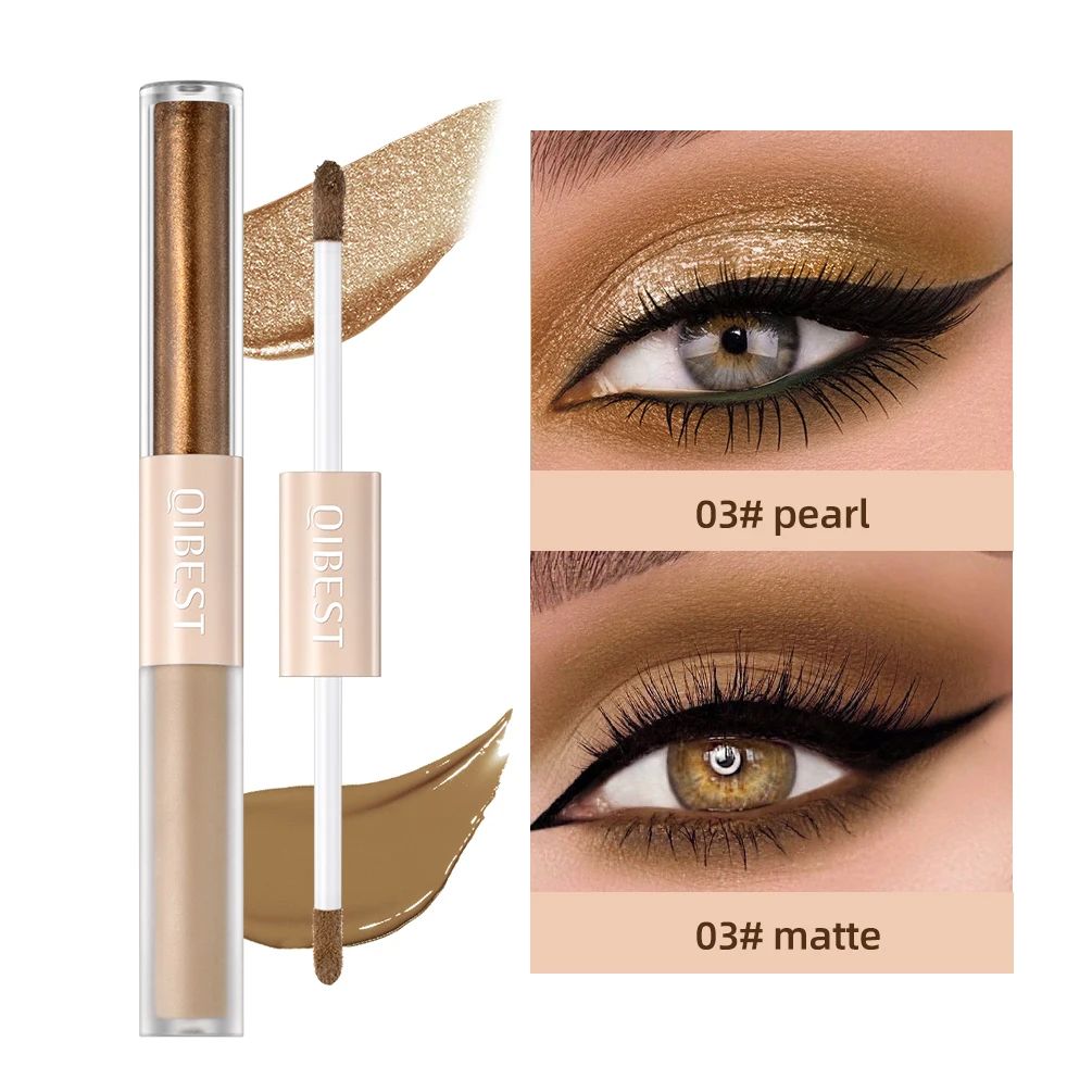 2 In 1 Eyeshadow Stick Matte and Shimmer Waterproof Eye Shadow Pen