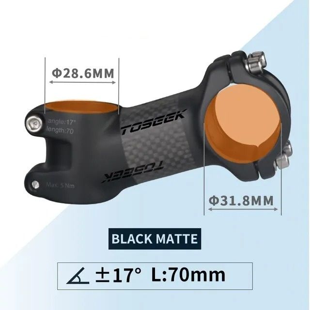 Ultralight Carbon and Aluminum MTB Handlebar Stem 31.8 mm