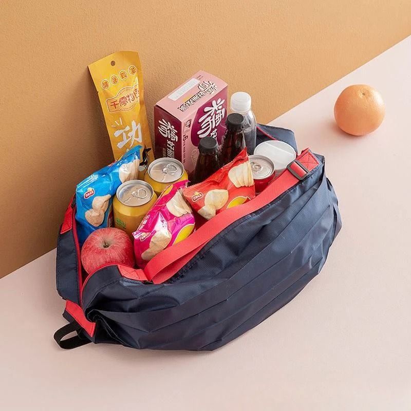 Large Capacity Foldable Shopping Travel Bag Portable Shoulder Storage Tote