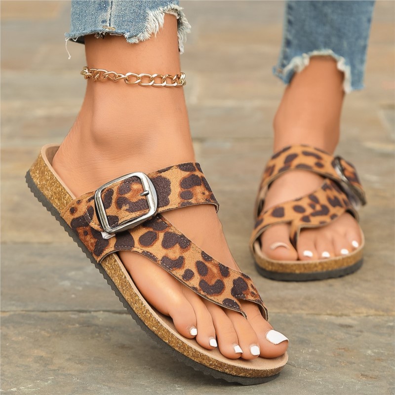 Comfortable Ladies Open Toe Sandals, Lightweight Woman Sandals Shoes Summer Outdoor Slides & Party Flip Flops
