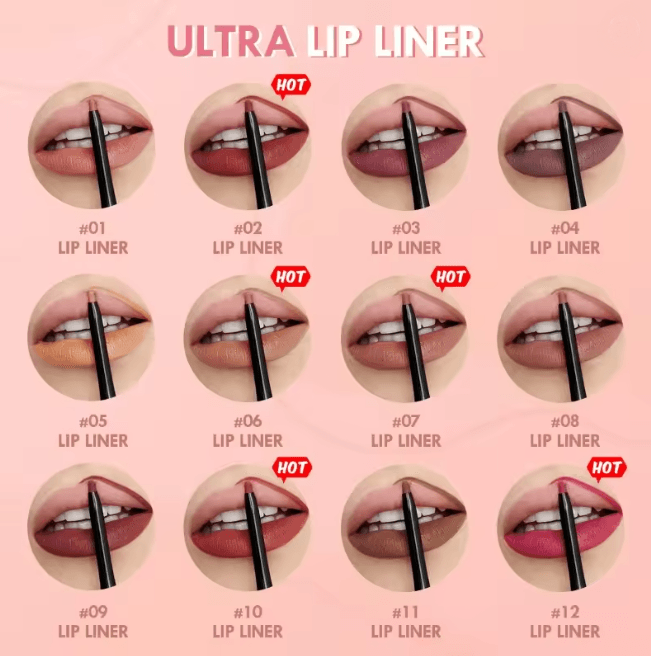ColorLock Velvet Matte Lip Liner Long Lasting Waterproof Lip Pencil