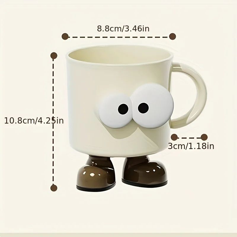 Cute Cartoon Couple Toothbrush Cup – Non-Slip Bathroom Mouthwash Tumbler