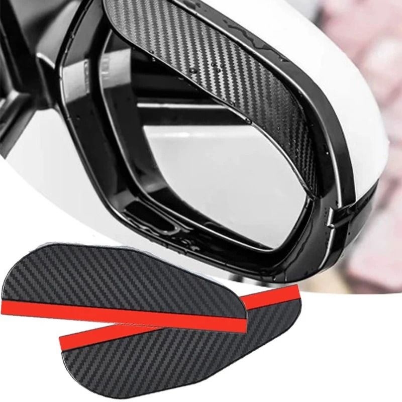 Universal Car Side Mirror Rain Visor Cover – 2 Piece Set