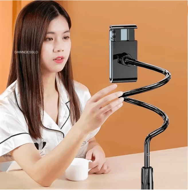 128cm Flexible Phone Holder Stand with 360 Rotation Clamp Mount