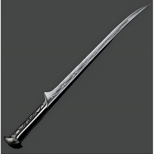 The Elven King's Treasure: Thranduil's Legendary Hobbit Sword and Wall Plaque Combo