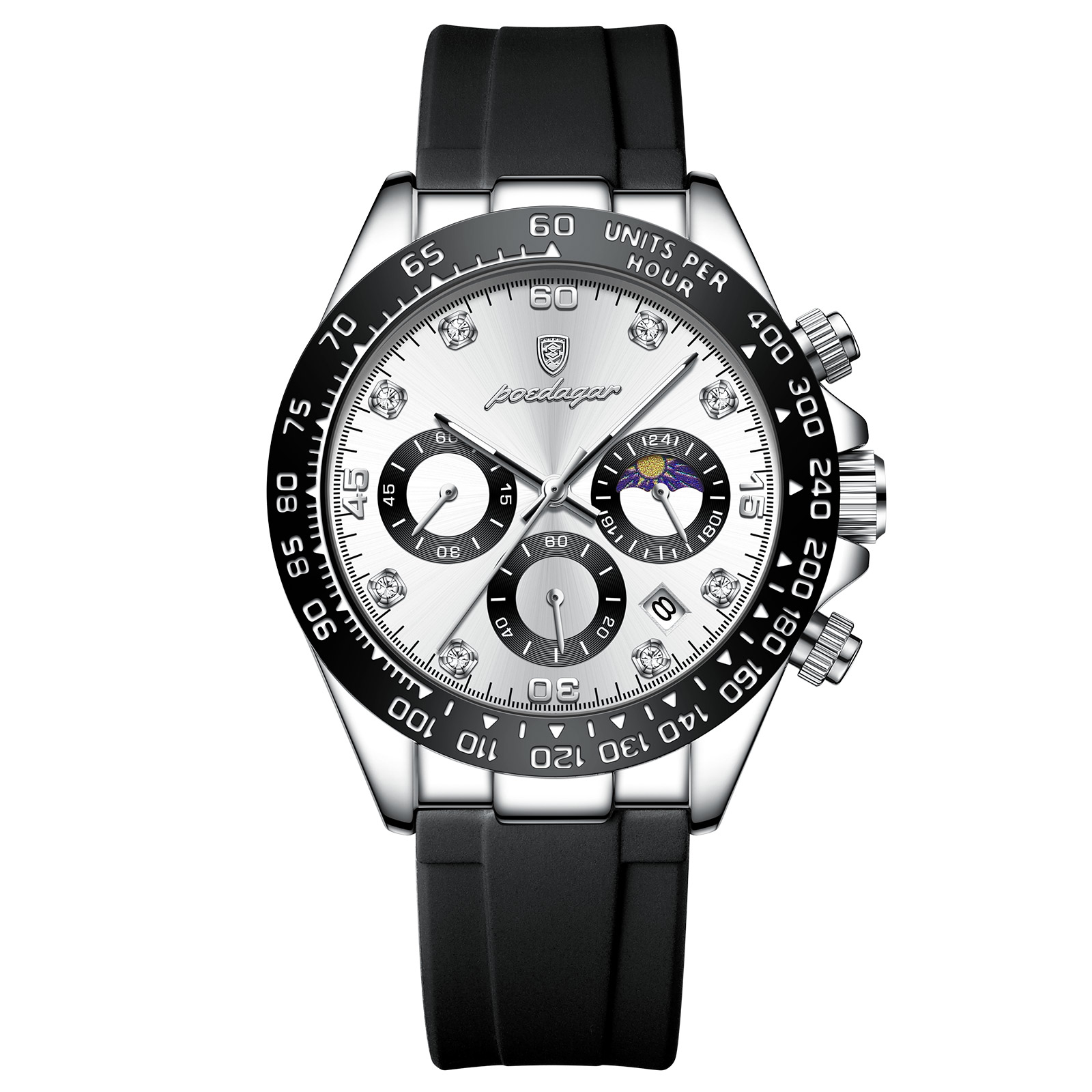 Luxury Chronograph Men Wristwatch, High Quality Quartz Man Watch, Waterproof Luminous Military Men Watches