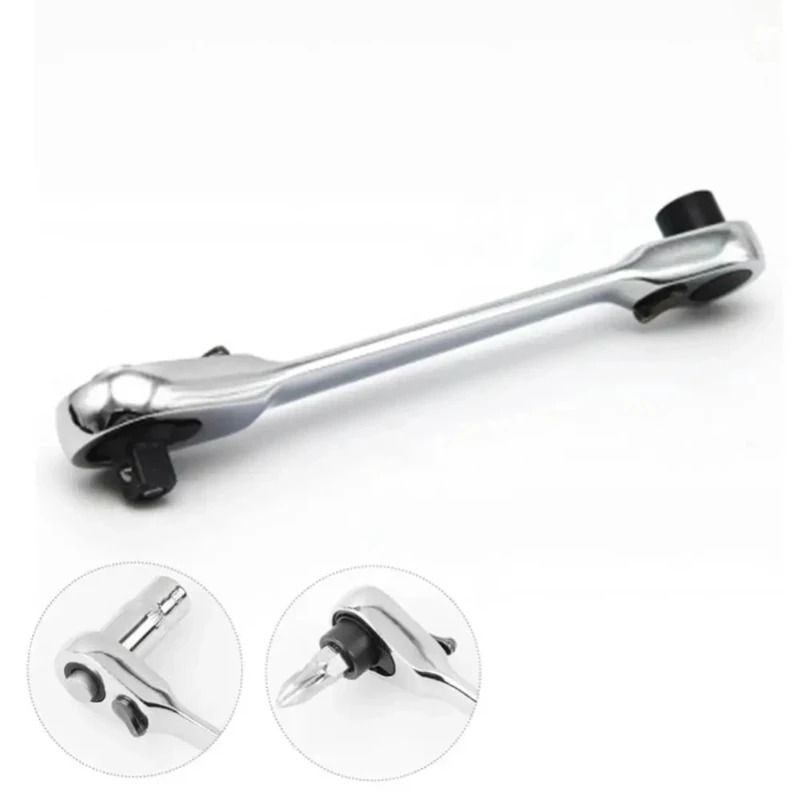 High Quality Double-Ended Mini Ratchet Wrench Bit Handle Small Fly Socket Screwdriver Repair Tool Metric System