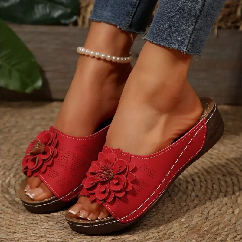 Womens Wedge Sandals Casual Walking Summer Shoes with Slip Resistant Sole