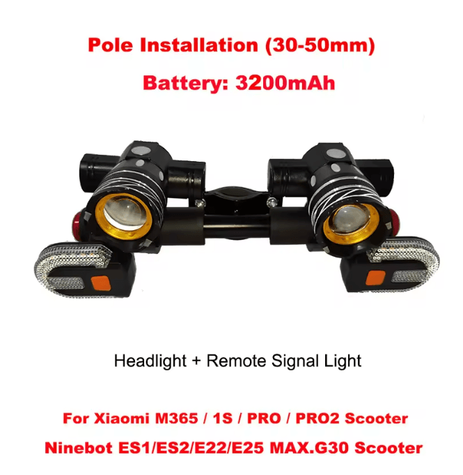 LED USB Rechargeable Scooter Headlight