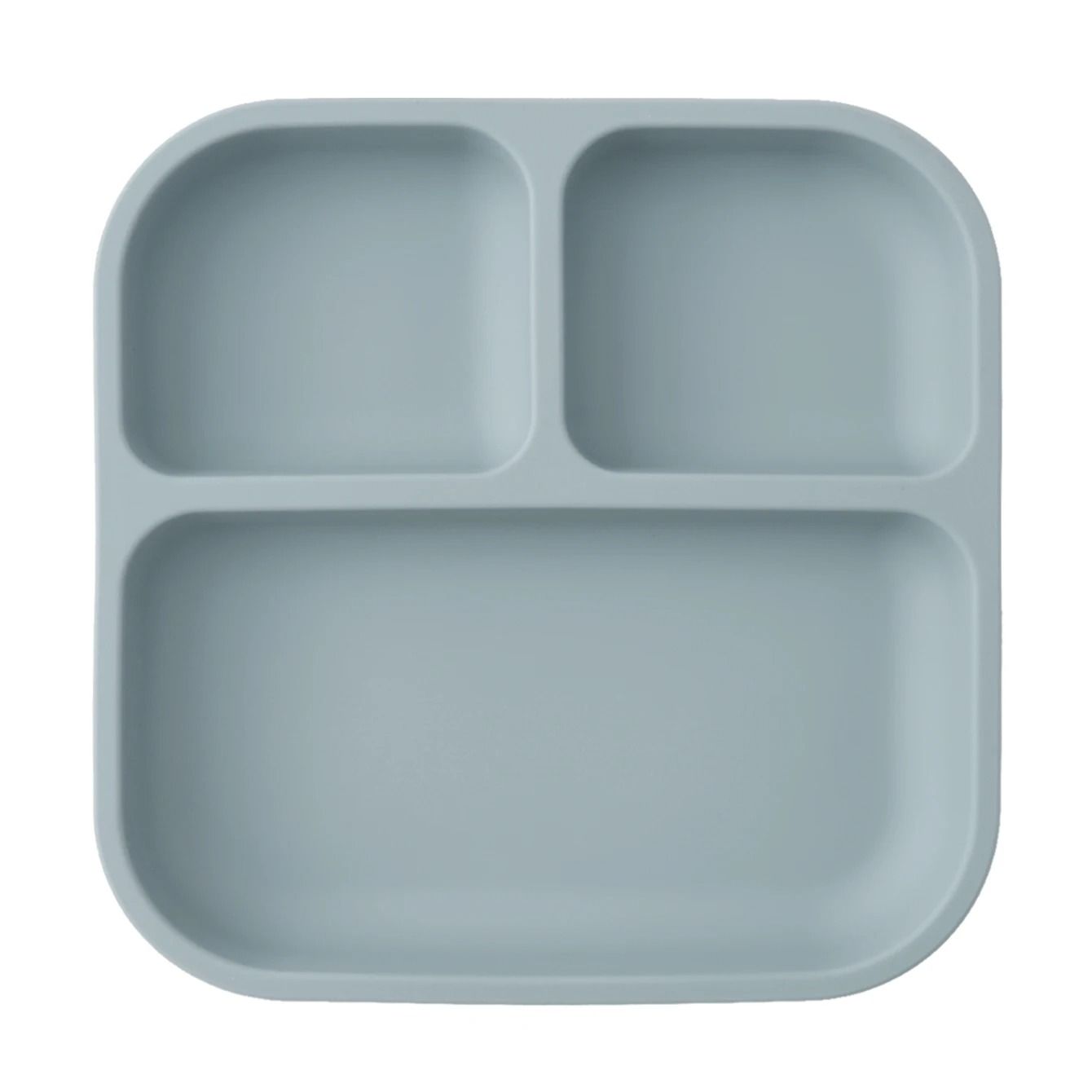 Divided Square Kids Silicone Suction Plate