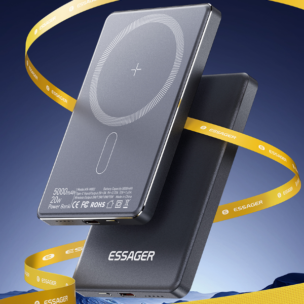 Essager Magnetic Portable Charger Fast Wireless Power Bank