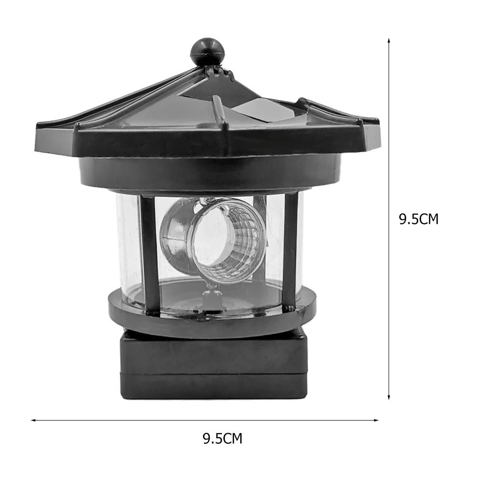 Lighthouse Shape Solar LED Rotating Beacon