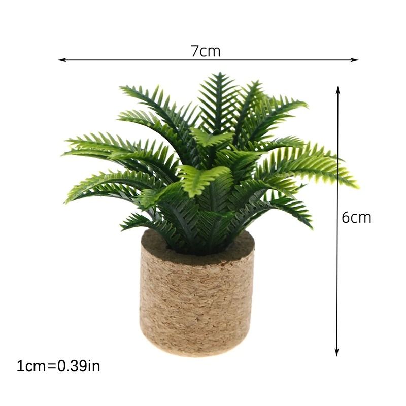 Dollhouse Miniature Potted Plants Micro Garden Decor Accessories