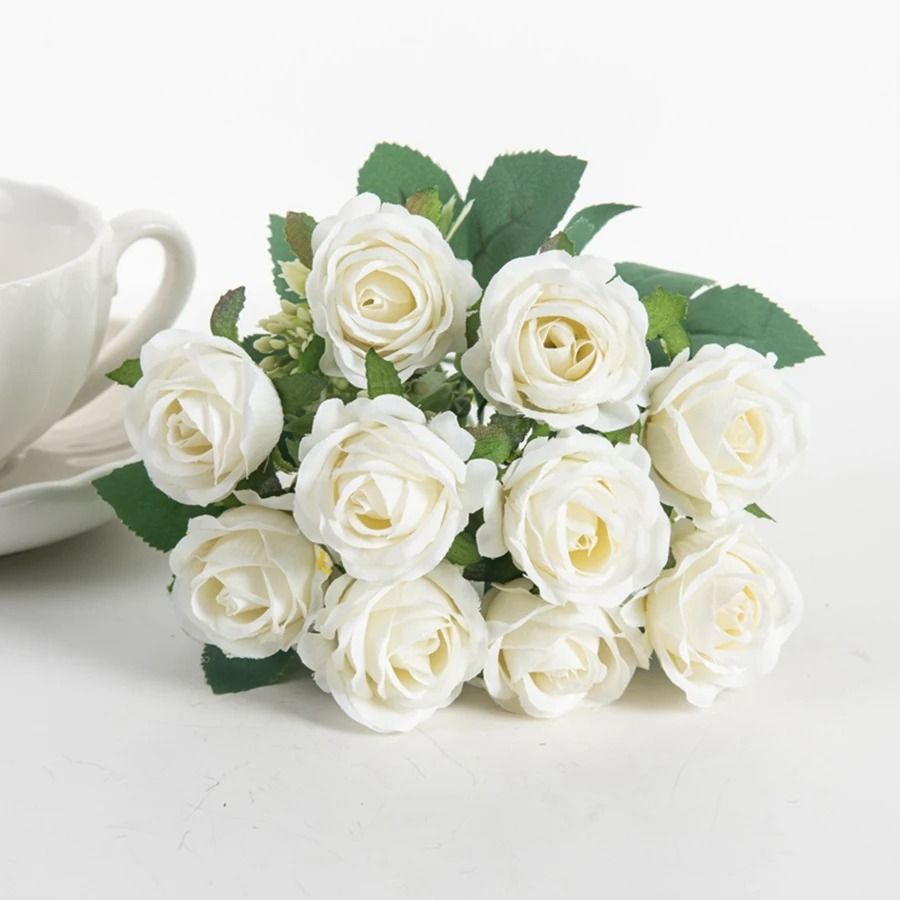 Elysian Silk White Rose Bundle