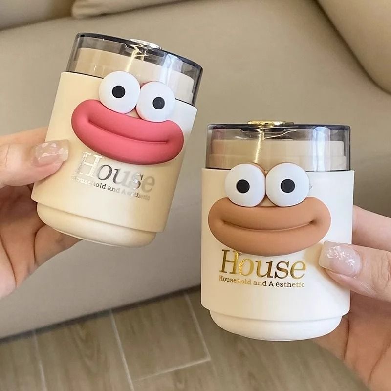 Automatic Press-Type Toothpick Holder – Creative Cartoon Desktop Storage Container