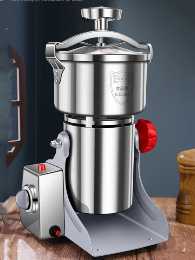 Electric Grain and Spice Grinder – 220V 1000g/2000g High-Power Food Mill