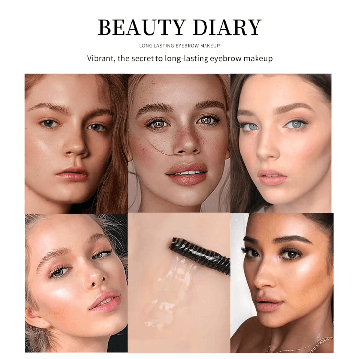 QIBEST Clear Eyebrow Setting Gel – Waterproof Transparent Brow Grooming Serum