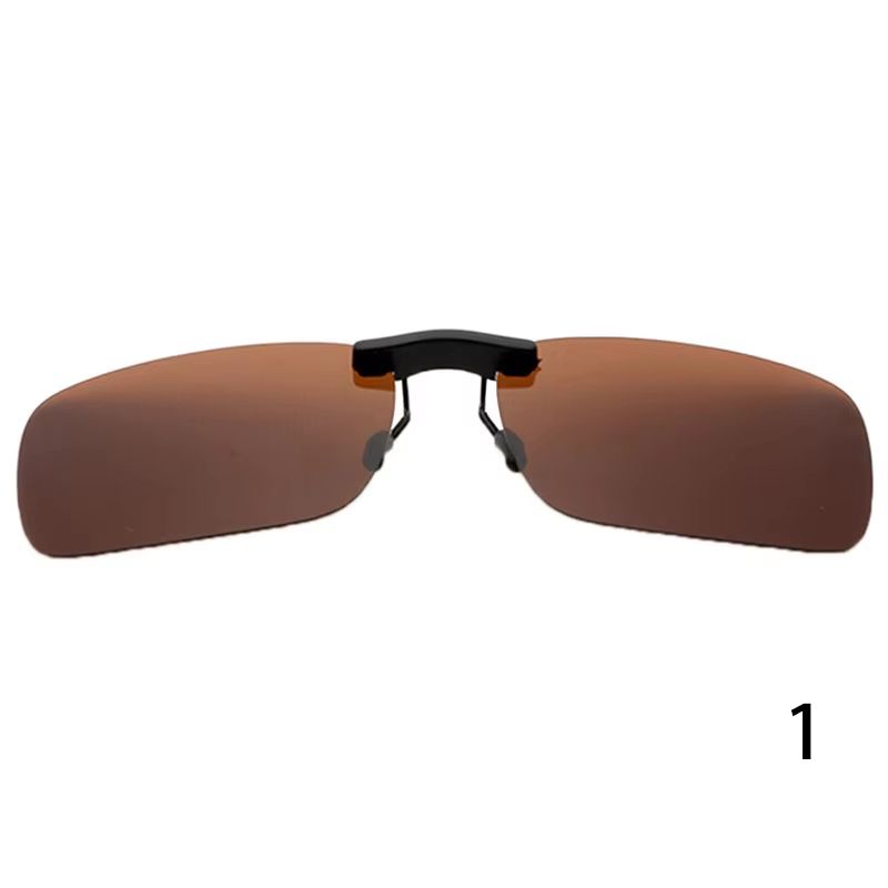 Polarized Clip On Sunglasses UV400 Day and Night Driving Glasses Attachment
