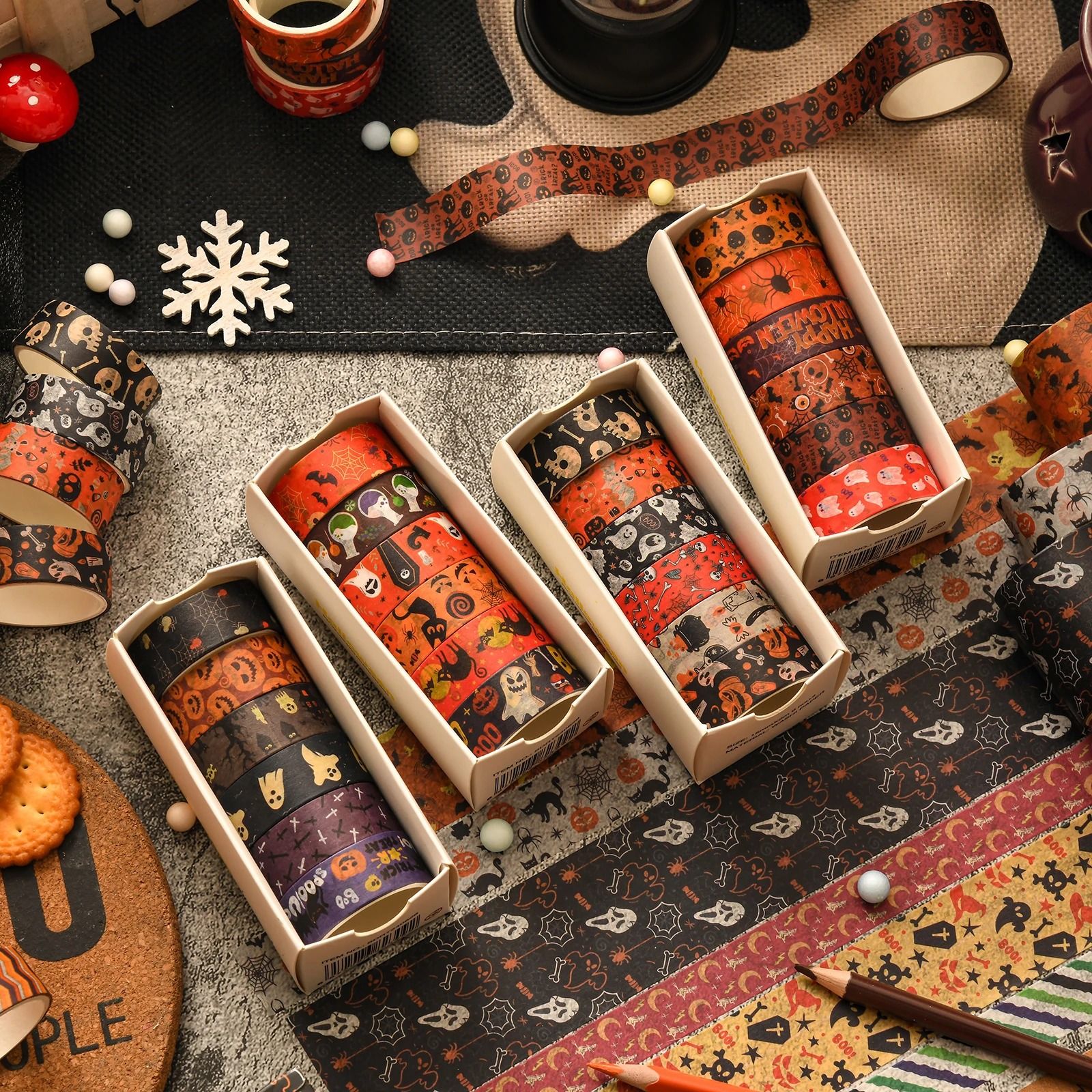 Spooky Season Happy Halloween Washi Tape Set