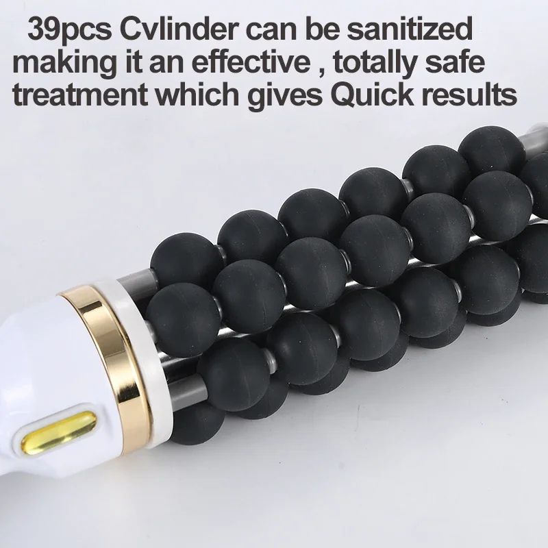 Lymphatic Drainage Massager Roller, Cellulite Reduction Body Contouring Cylinder Therapy Tool with Rolling Beads