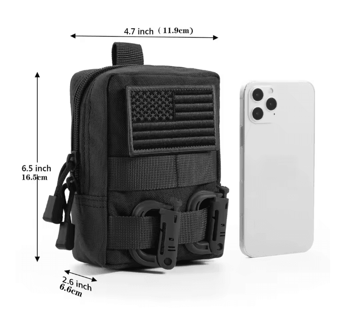 Tactical Molle EDC Waist Bag Compact Water Resistant Utility Pack
