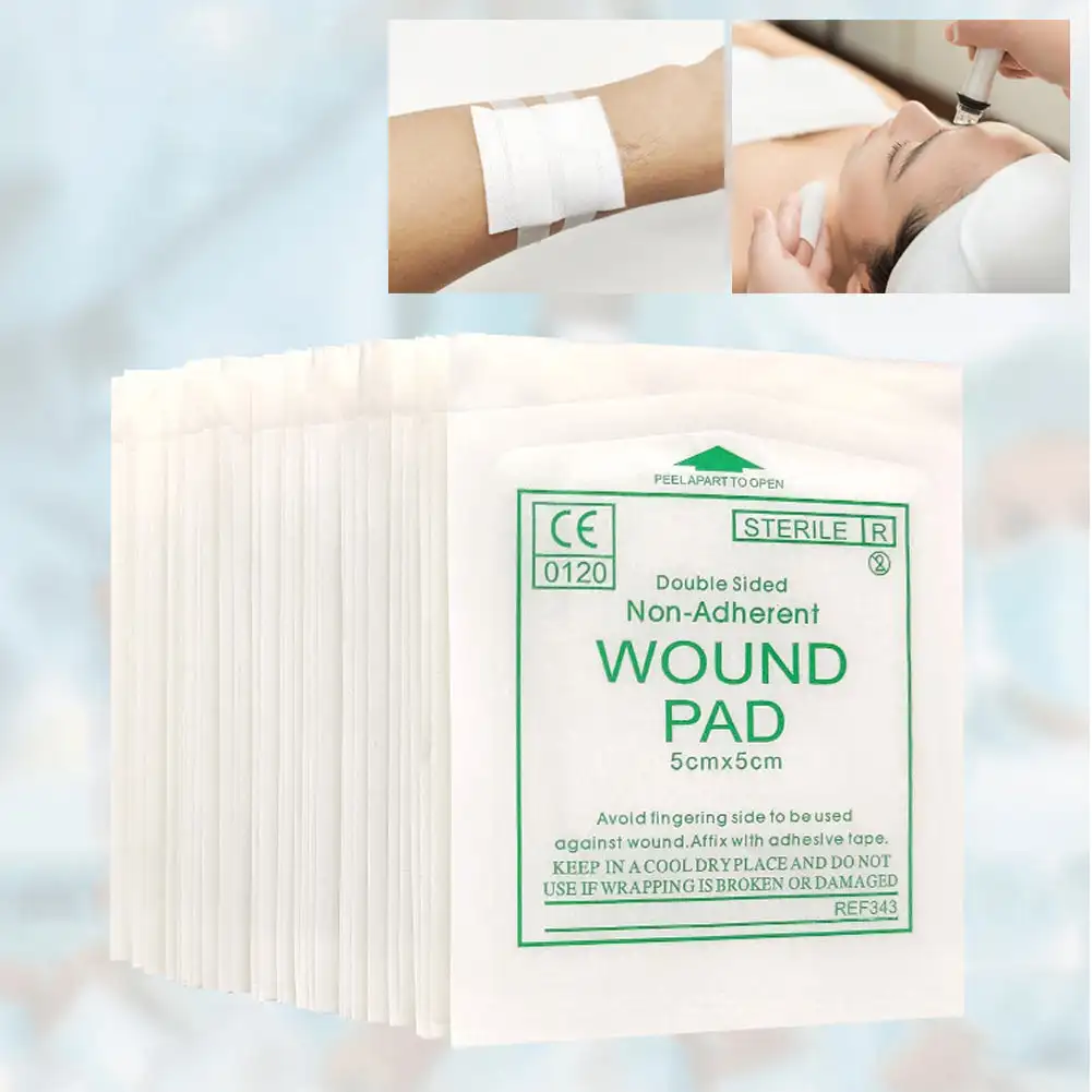 Sterile Non-Woven Gauze Pads for Wound Care, Waterproof First Aid Dressing