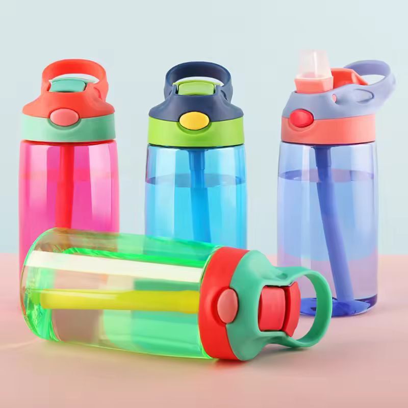 Everyday 480 ml Kids & Travel Water Bottle - Portable Sports Straw Cup
