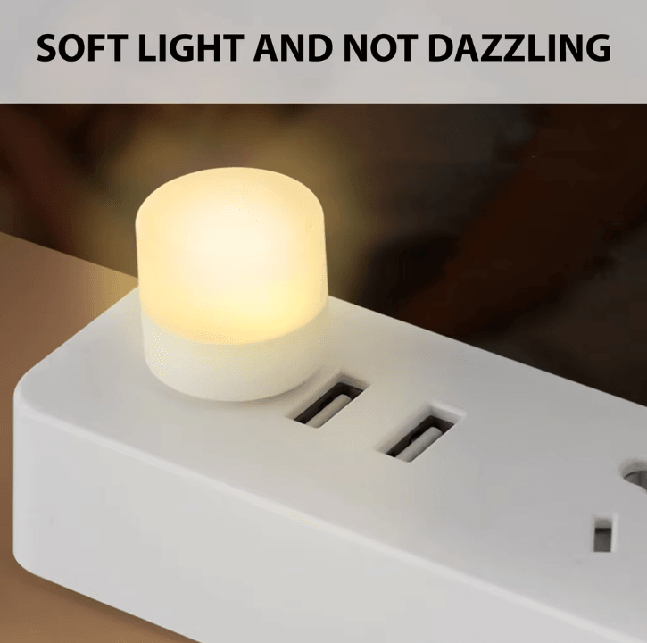 1/10Pcs Mini USB Night Light Warm White Eye Protection Book Reading Light USB Plug Computer Mobile Power Charging LED Ni