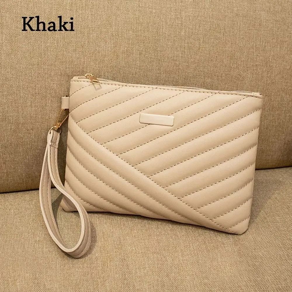 Stylish Women's Leather Envelope Wristlet