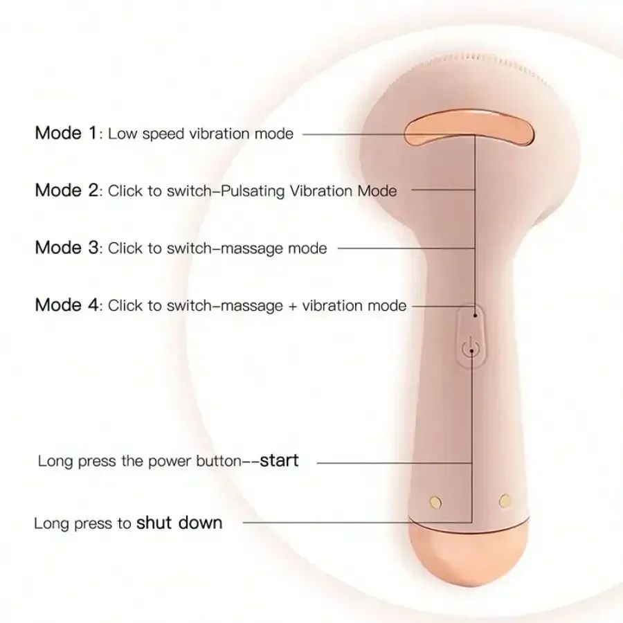 RadiancePulse Electric Facial Cleansing Brush – Waterproof Silicone Face Scrubber & Sonic Skin Massager