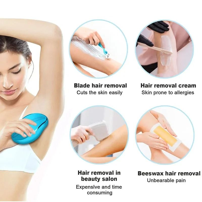 Crystal Hair Removal Eraser Nano Glass Body Exfoliating Tool