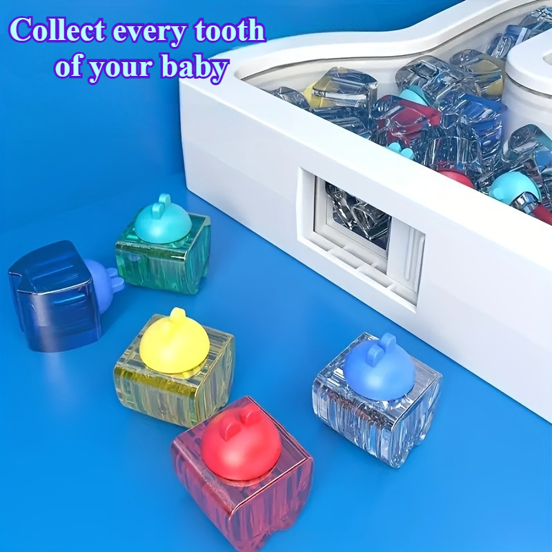 Rabbit Shape Baby Tooth Keepsake Box, Bunny Ear Holder, Lost Teeth Storage Box for Newborns