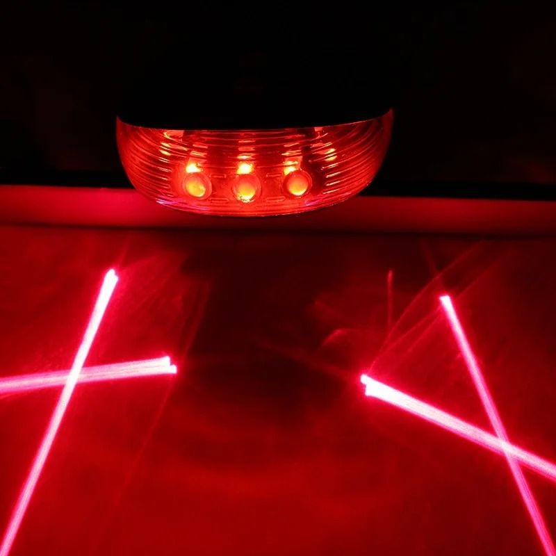 Bike LED Tail Light Laser Waterproof Bicycle Safety Warning Rear Light
