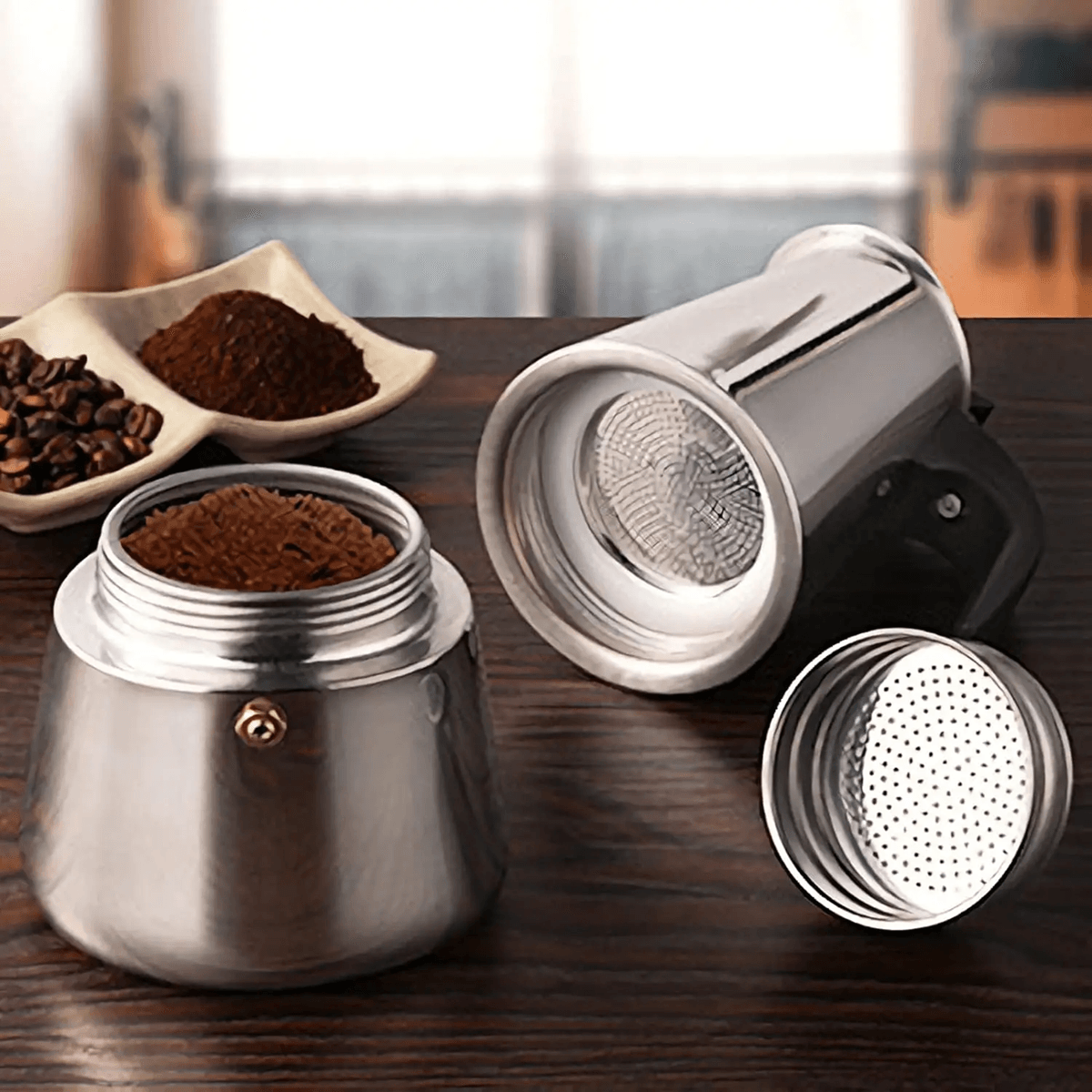 BrewMaster Classic Moka Coffee Maker