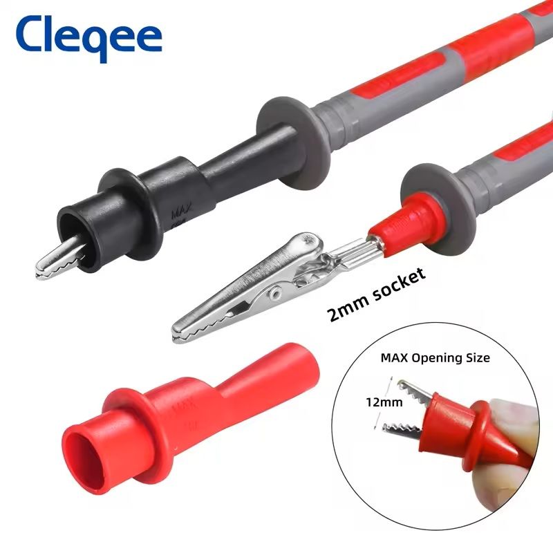 Multimeter Test Leads Kit with Replaceable Needles and Alligator Clips 18 Piece Set