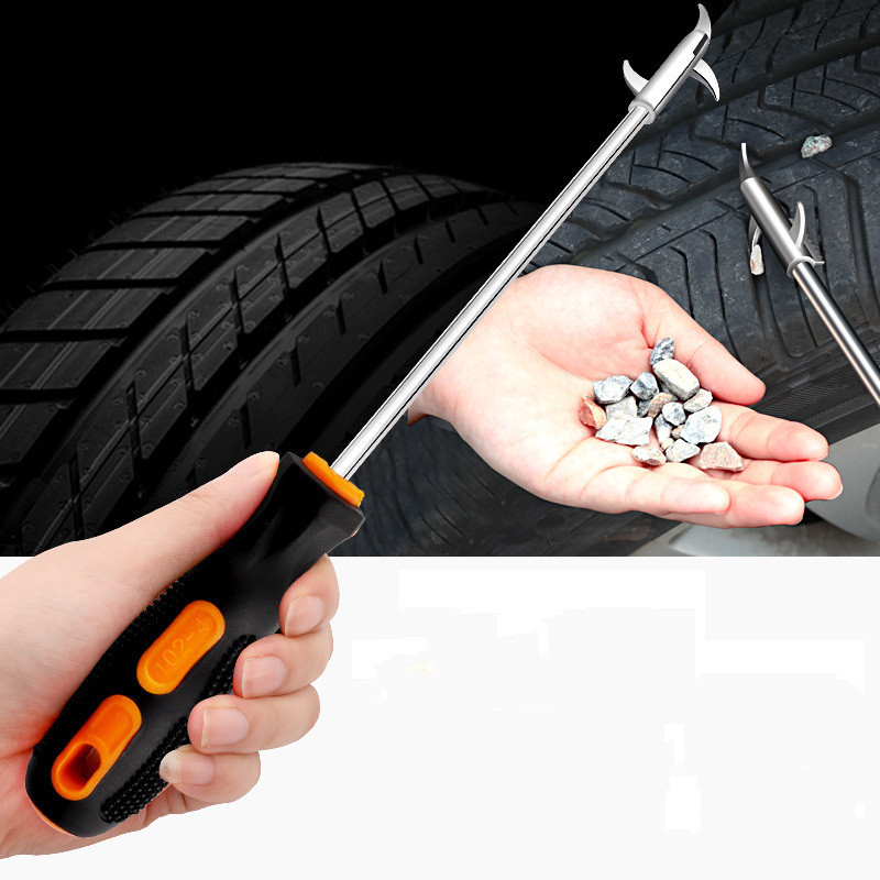 Car Tire Cleaning Hook Efficient Tire Gap Stone Removal Tool for Easy Cleaning & Maintenance