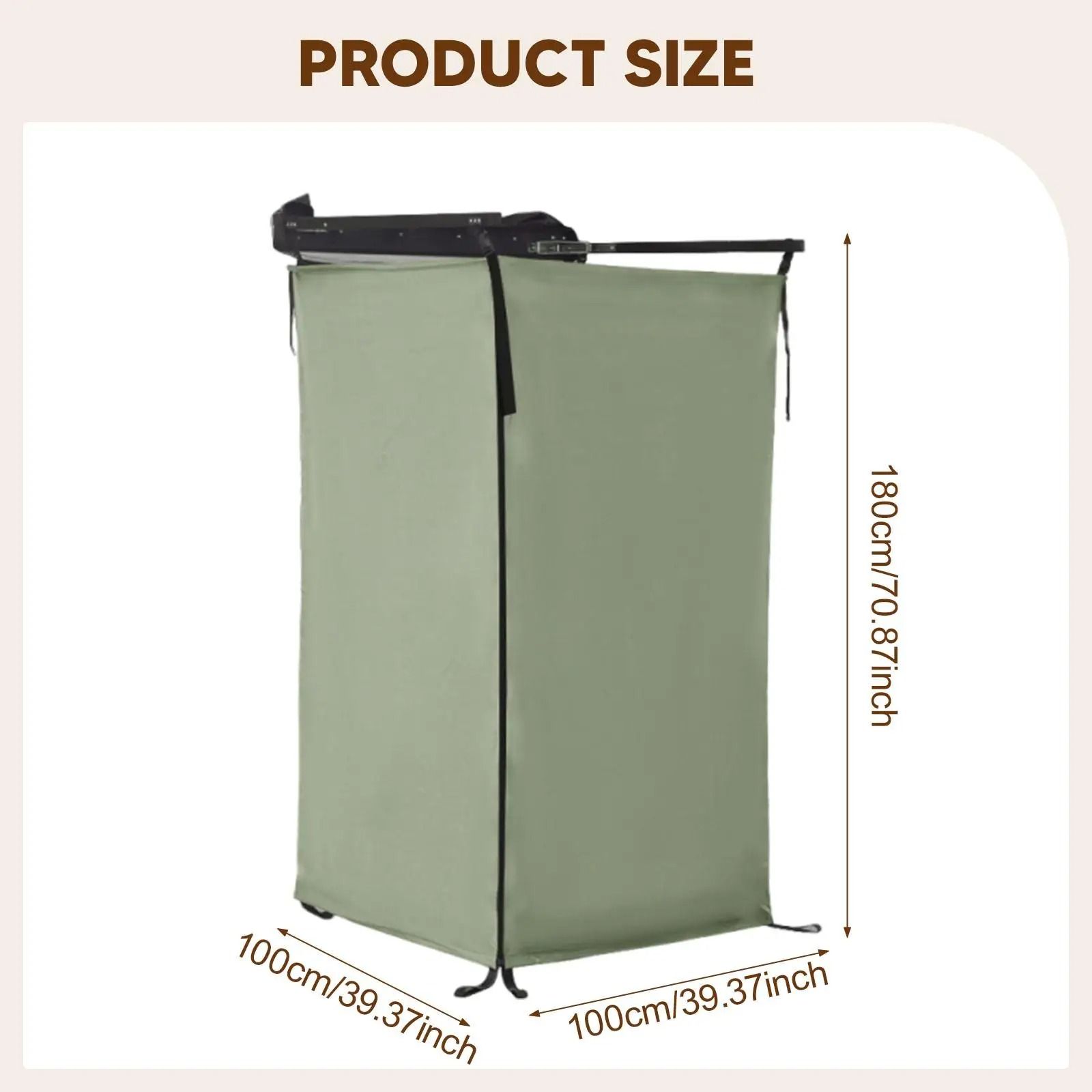 Car Side Shower Tent Waterproof Privacy Shelter for Camping and Travel