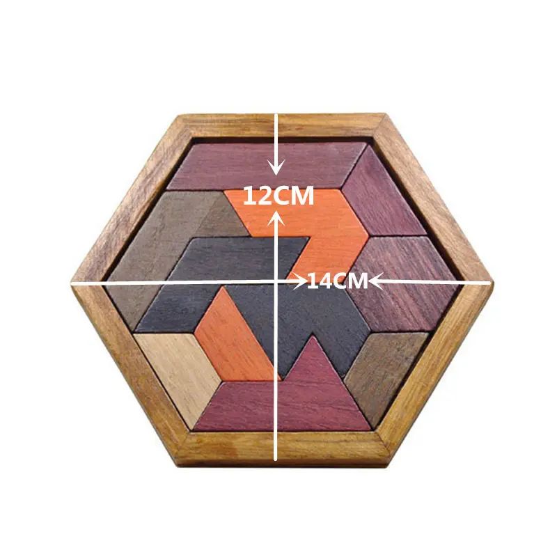 MindShape Wooden Geometric Puzzle Board – Educational Brain Teaser Toy for Kids