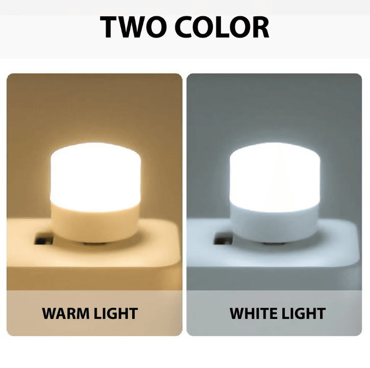 1/10Pcs Mini USB Night Light Warm White Eye Protection Book Reading Light USB Plug Computer Mobile Power Charging LED Ni