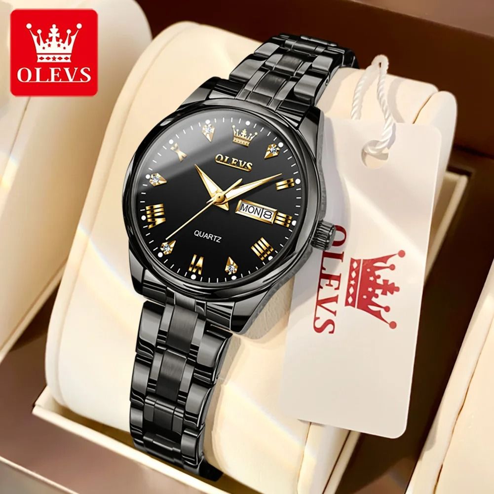 Diamond Dial Luxury Calendar Watch
