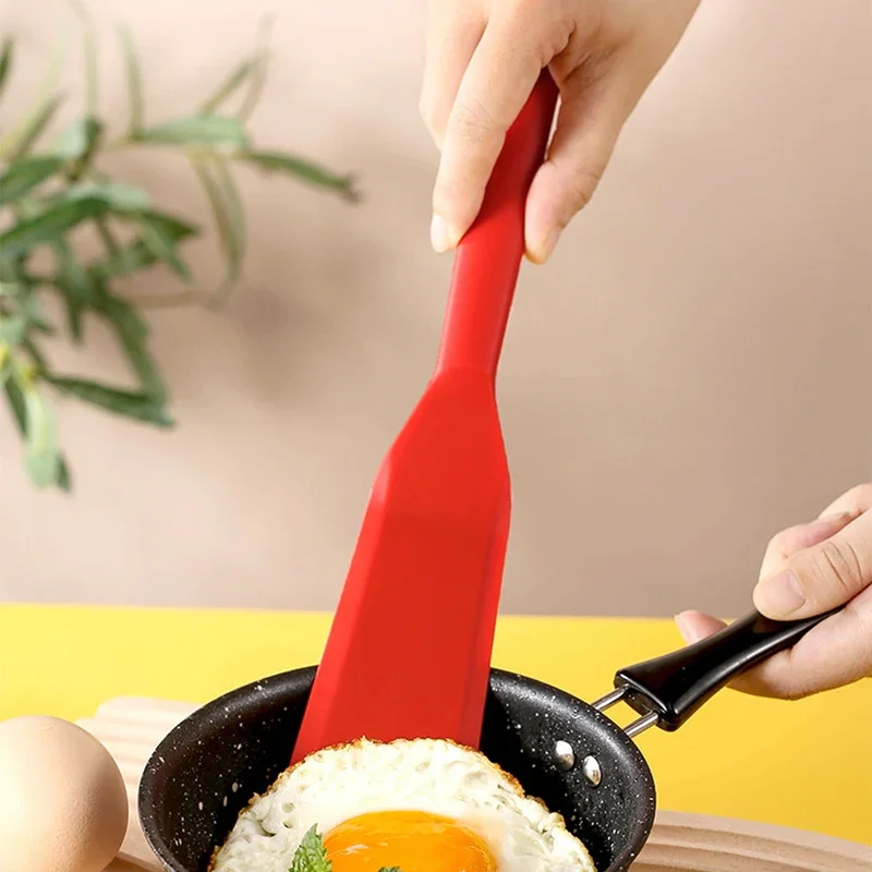 Kitchen Pancake Fried Egg Transfer Shovel, Silicone Frying Shovel, Non-stick Surface Kitchen Baking Tools